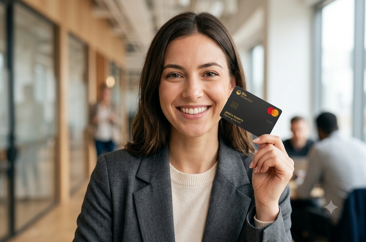 A Bits member holding her card